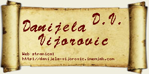 Danijela Vijorović vizit kartica